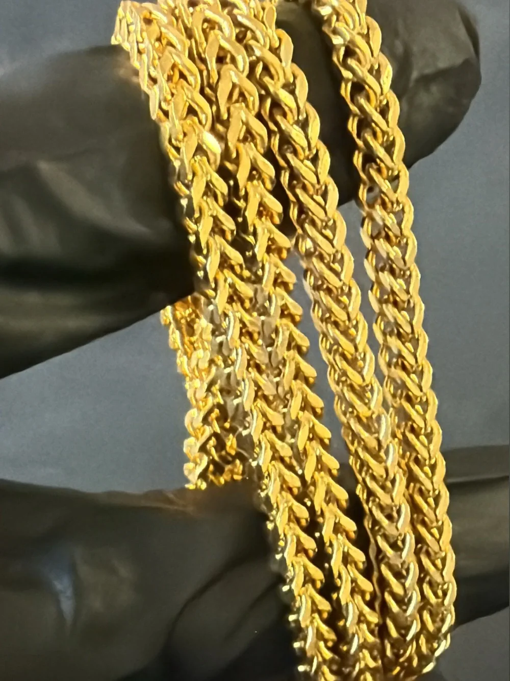 Gold plated Franko link chain